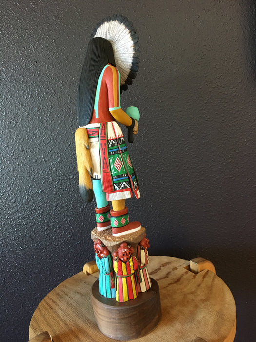 Sunface Kachina, Wilmer Kaye, at Raven Makes Gallery