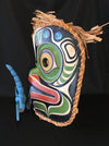 Alder Frog and Dragonfly Mask, by Ryan Morin, Pacific Coast Mask