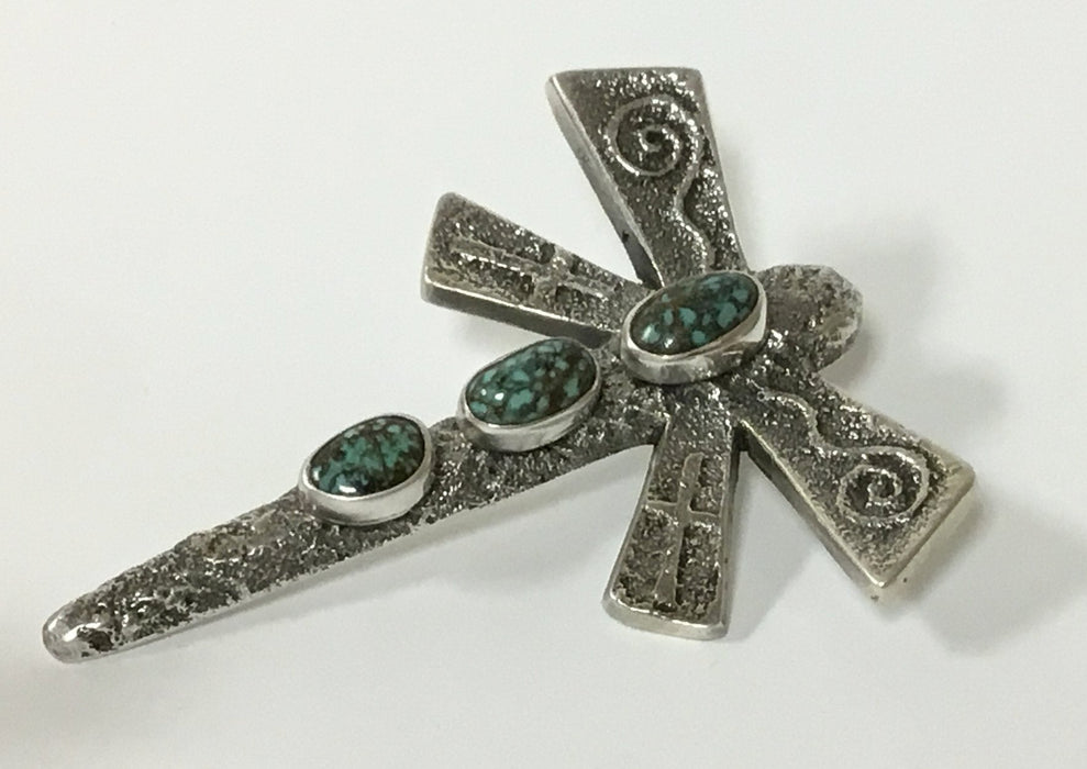 Three-Stone Dragonfly Pendant, by Gary Custer