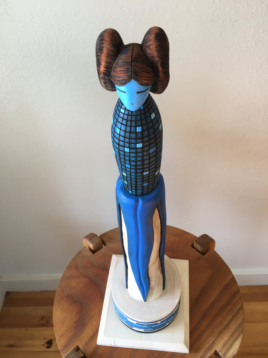Blue Corn Maiden Zuni Kachina Doll, by Gregg Lasiloo