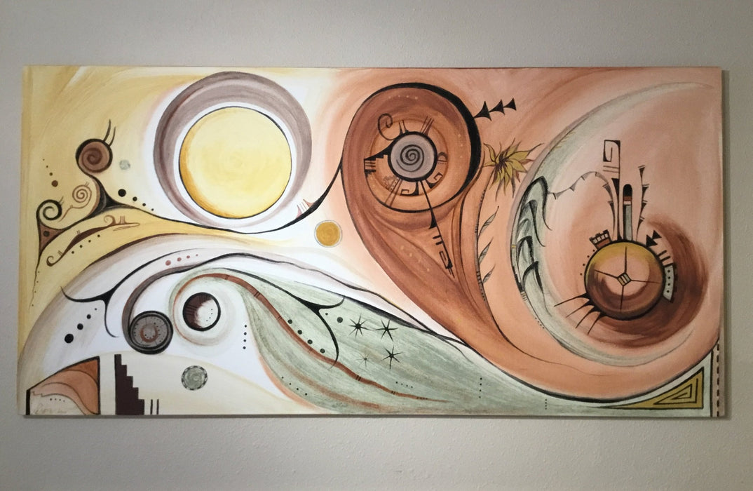 The Universe, Hopi Painting, by Donna Humetewa Kaye (Pesavensi)
