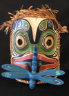Alder Frog and Dragonfly Mask, by Ryan Morin, Pacific Coastal Mask