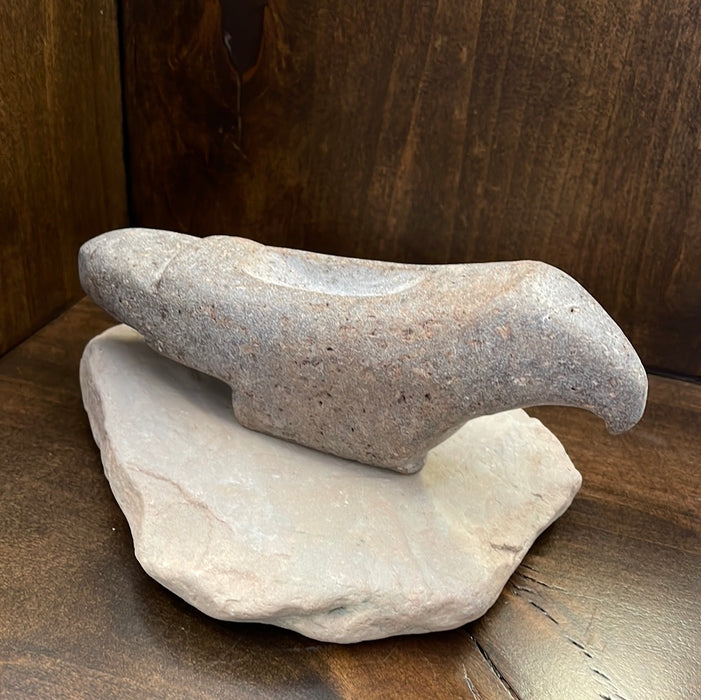 Carved Stone Eagle Offering Bowl, by Salvador Romero