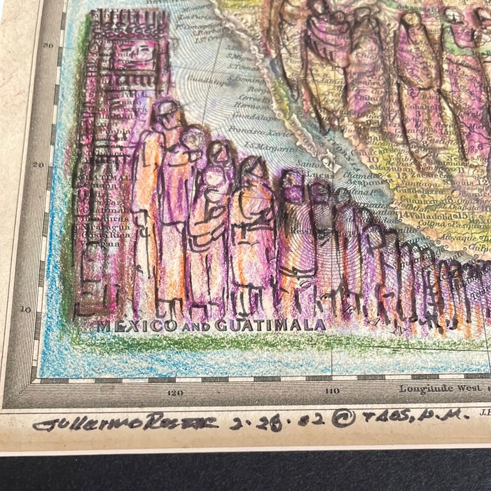 The Long Departure, 1832 Mexico Map, Guillermo Chavez Rosette