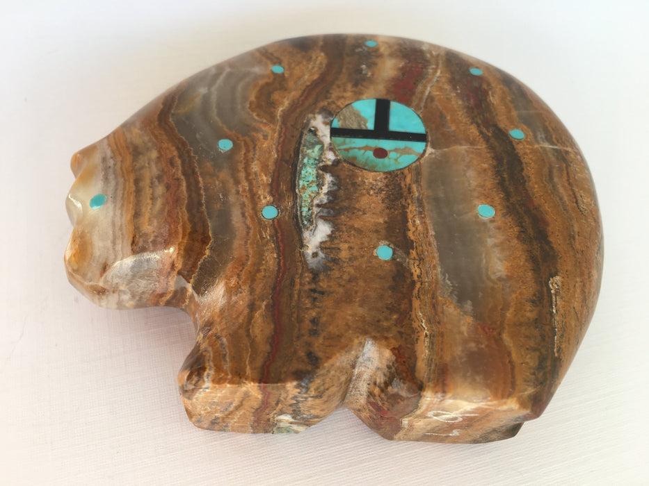 Jasper and Turquoise Bear, by Lynn Quam