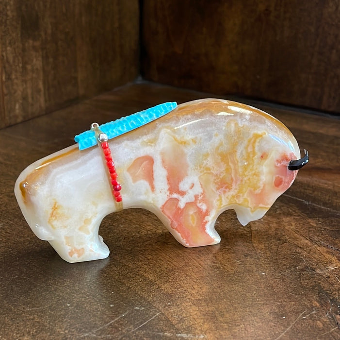 Yellow Onyx Zuni Fetish, by Todd Westika