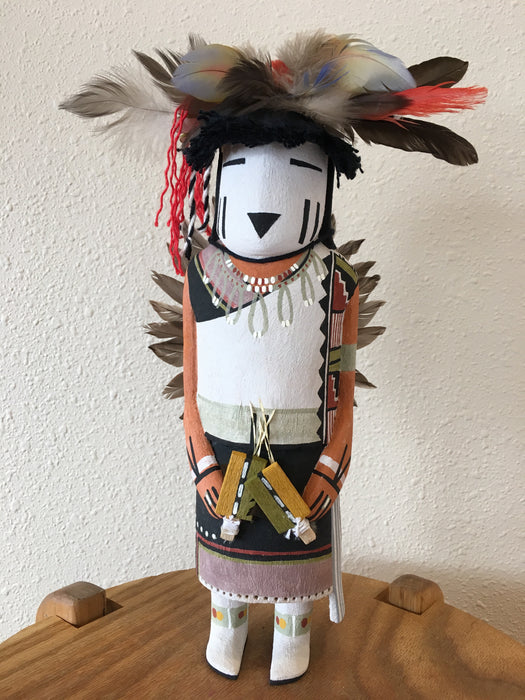 "Mosauri Mana" Buffalo Girl Kachina Doll, by Lenno Polingyumptewa