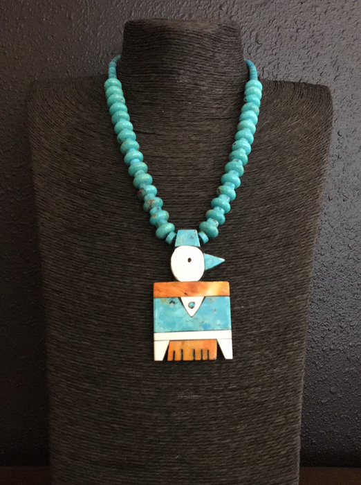Thunderbird Mosaic Inlay Necklace, by Mary Louise Tafoya