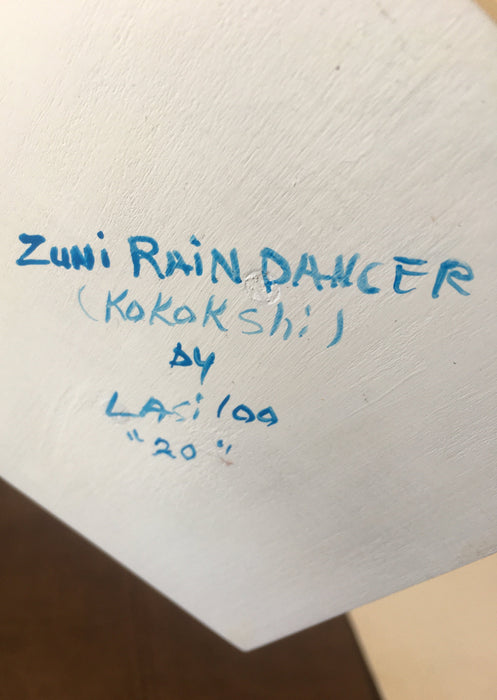 Rain Dancer Zuni Wood Sculpture, by Gregg Lasiloo