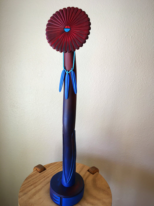Evening Sunface Carved Sculpture, by Gregg Lasiloo