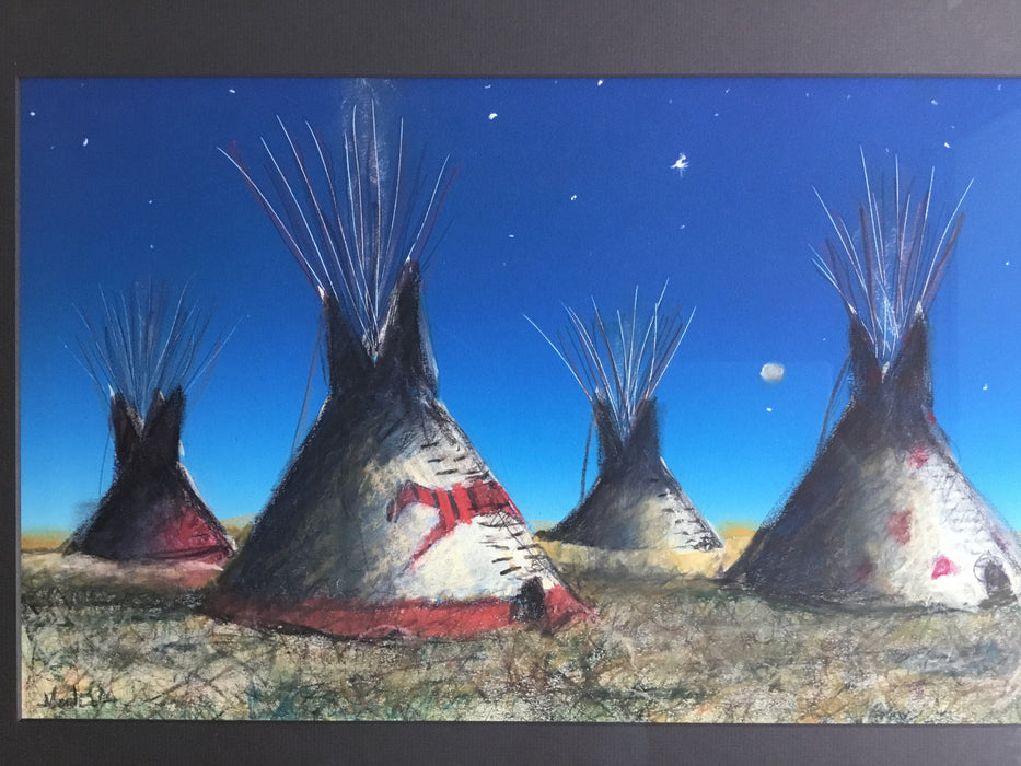 "Four Tipis," by Raymond Nordwall