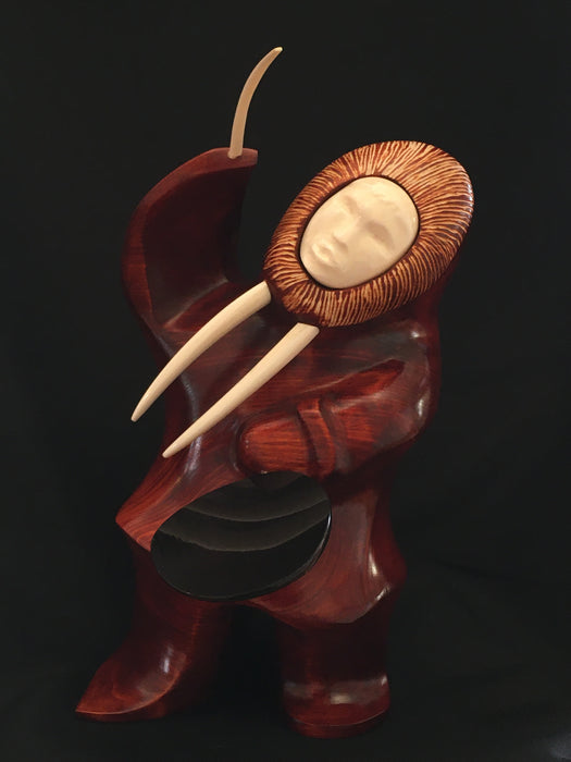 Transforming Walrus Drummer, by Mark and John Tetpon, Inupiat