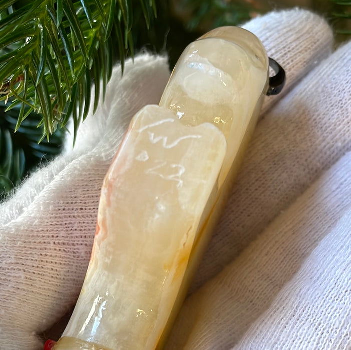 Yellow Onyx Zuni Fetish, by Todd Westika