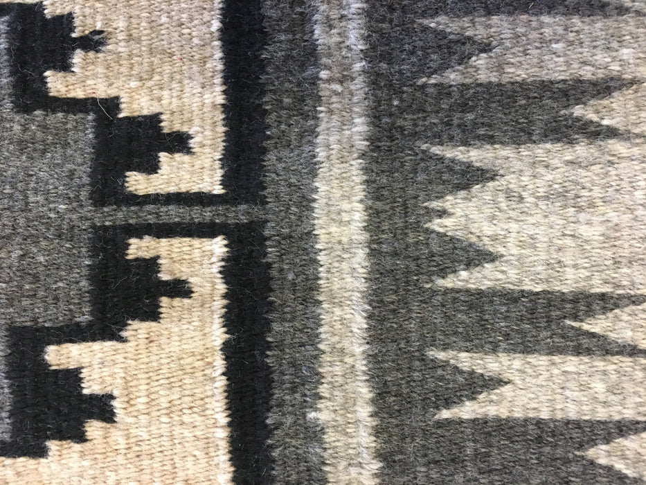 Storm Pattern Navajo Rug, by Lillie Begay