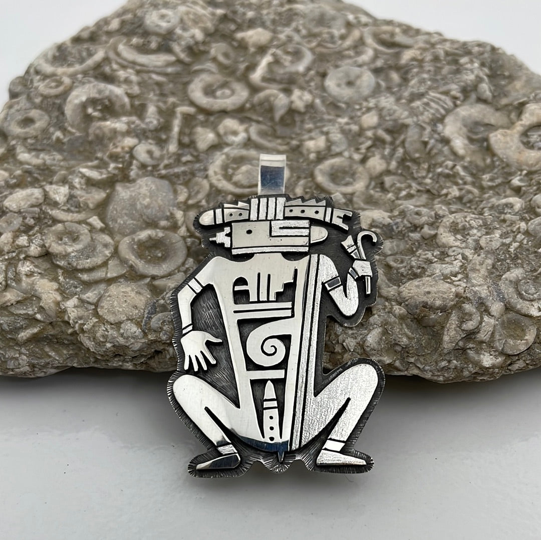 アクセサリー Bera Tawahongva Hopi Vintage Hopi Overlay Pendant – Garland's
