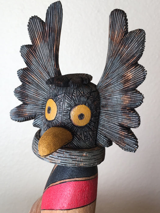 Great Gray Owl Kachina Doll, by Kenneth Quanimptewa