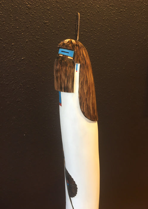 Rain Dancer Zuni Wood Sculpture, by Gregg Lasiloo