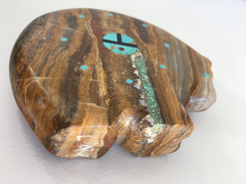 Jasper and Turquoise Bear, by Lynn Quam