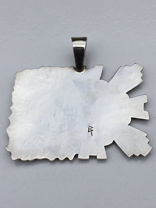 Sterling Silver Eclipse Pendant, by Berra Tawahongva