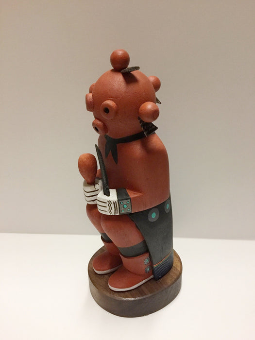 Sitting Mud Head Kachina, by Wilmer Kaye