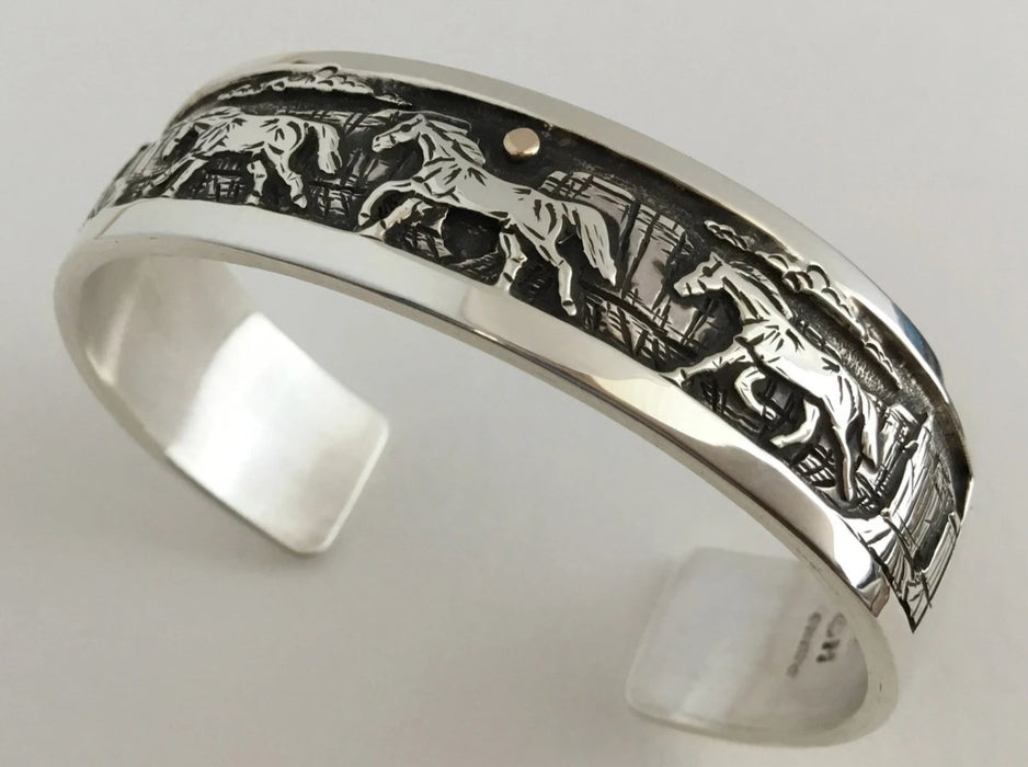 Running Horses Bracelet, by Cody Hunter