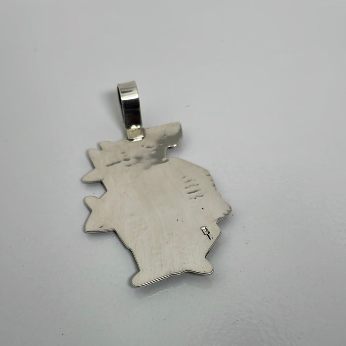 Hopi Silver Pendant by Berra Tawahongva