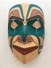 Yellow Cedar Portrait Mask, by David Boxley