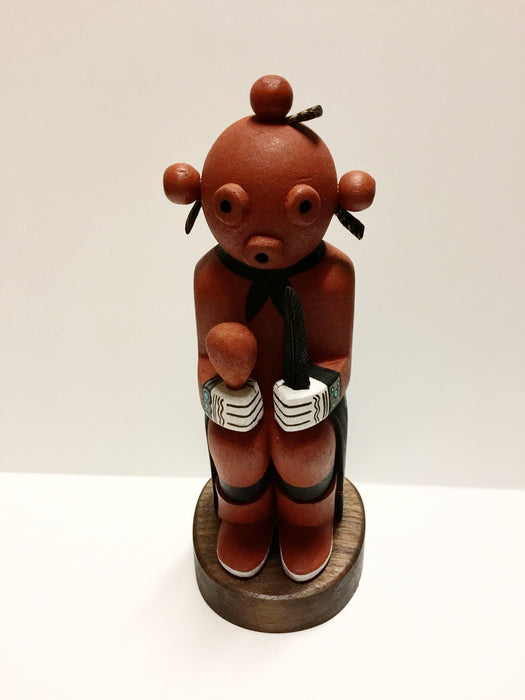 Sitting Mud Head Kachina, by Wilmer Kaye