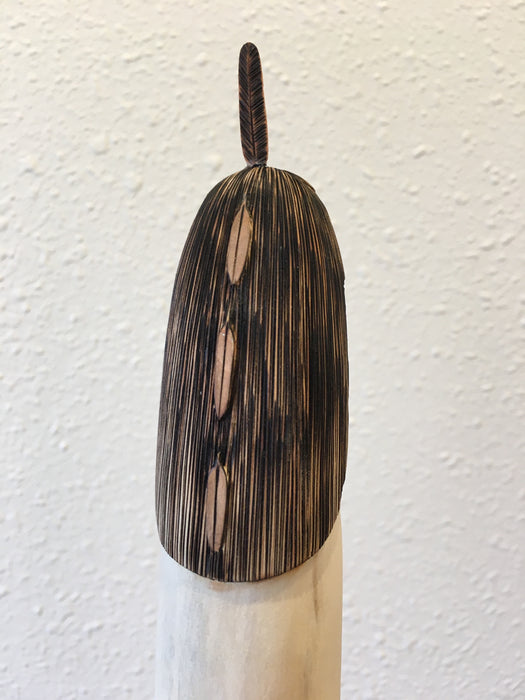 Rain Dancer Zuni Wood Sculpture, by Gregg Lasiloo