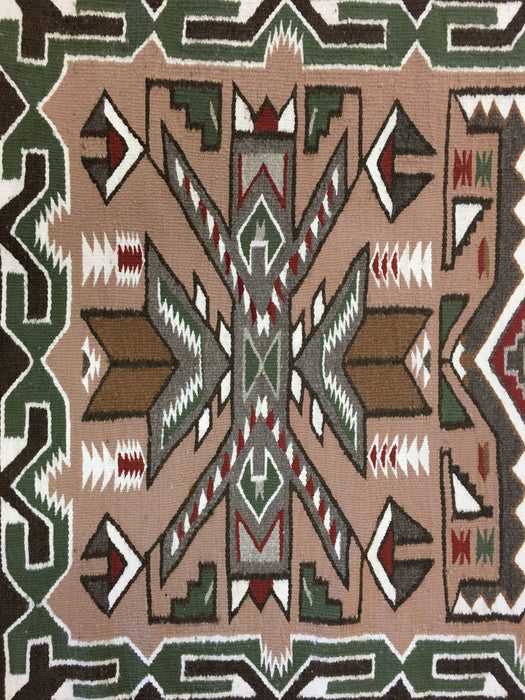 Teec Nos Pos Navajo Rug, by Nellie Bitsui