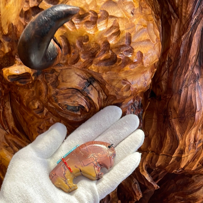 Buffalo Zuni Fetish, by Todd Westika