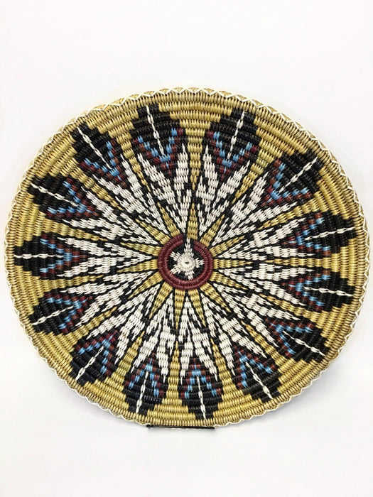 Navajo Basket, Feathers, by Elsie Holiday