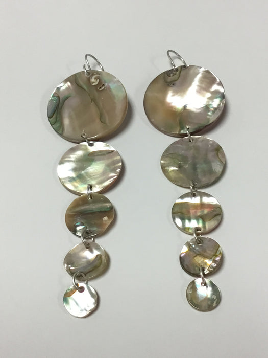 Abalone Earrings, by Leah Mata, Northern Chumash