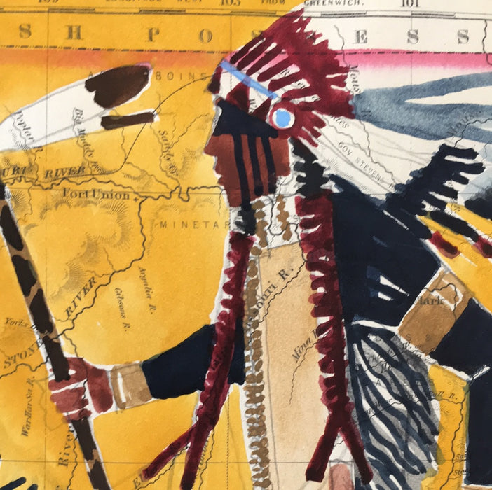 High Plains Drifter, 1861 Nebraska, Dakota, Colorado & Kansas, by Joe Pulliam, Oglala Lakota