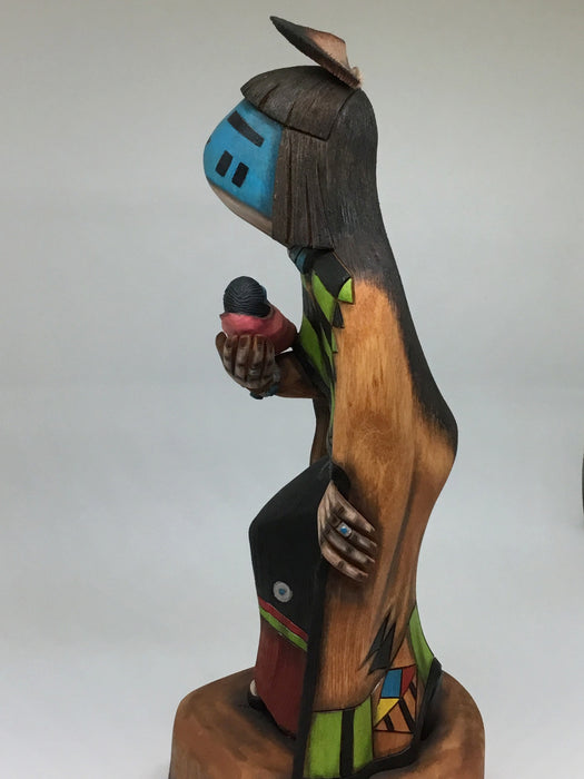 Hopi Hano Mana Kachina, by John Poleahla, Jr