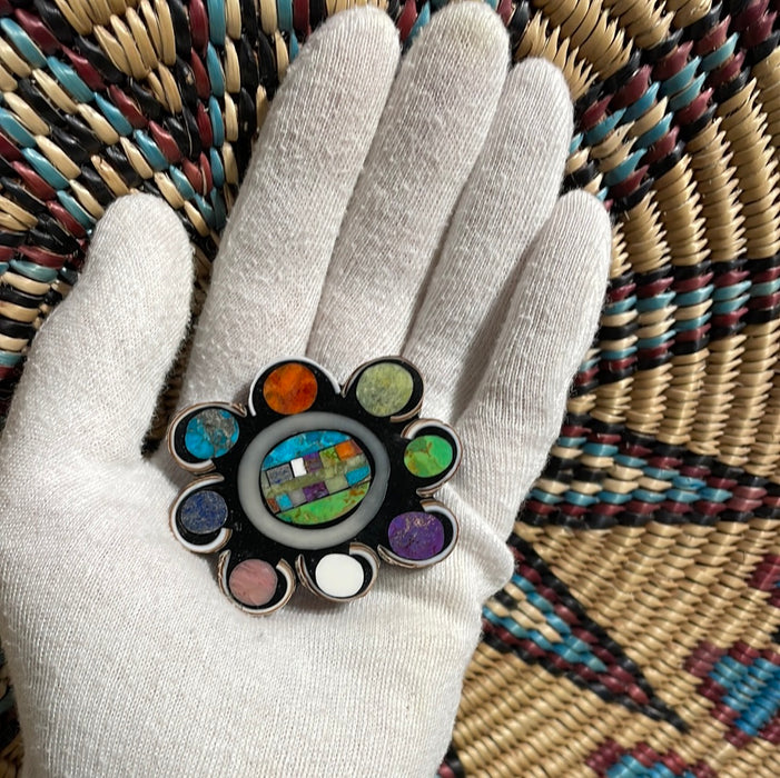 Solar Beauty Abstract Pin/Pendant, by Mary L. Tafoya