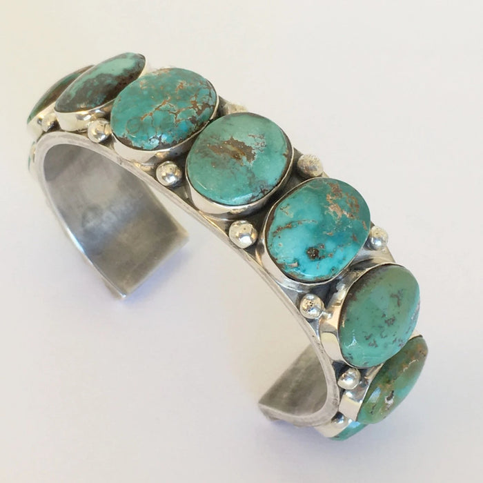 Very Old Vintage Navajo Turquoise Bracelet by E. King