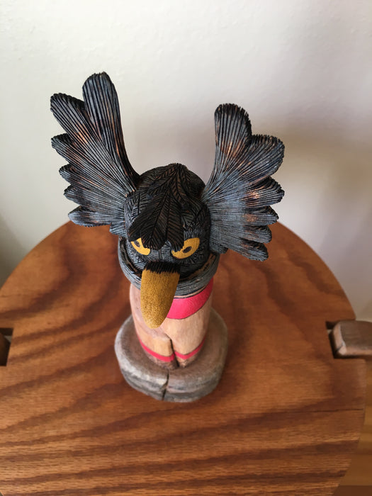 Great Gray Owl Kachina Doll, by Kenneth Quanimptewa