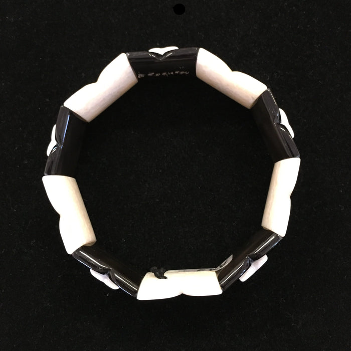 Walrus Ivory and Baleen Bracelet, by Stanley Tocktoo, Inupiat