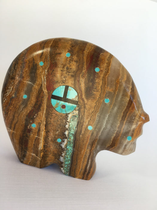 Jasper and Turquoise Bear, by Lynn Quam