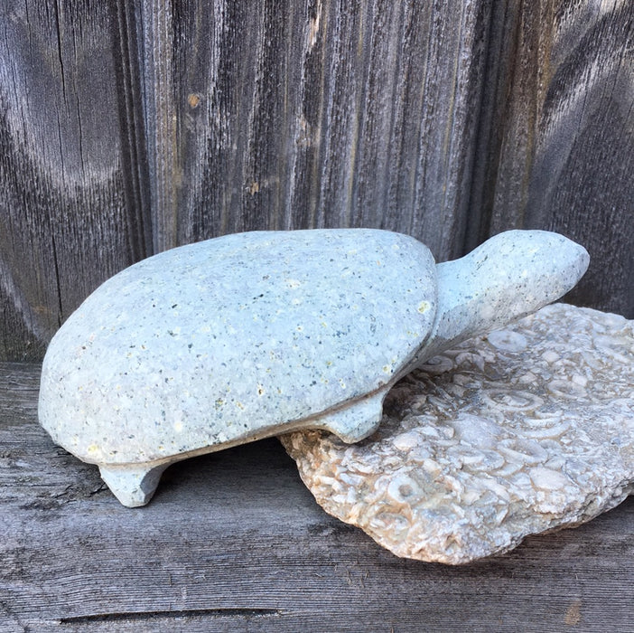 Turtle Stone Carving Fetish, by Salvador Romero