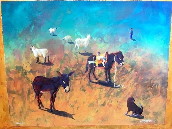 Navajo Sheepherder, by David Gary Suazo