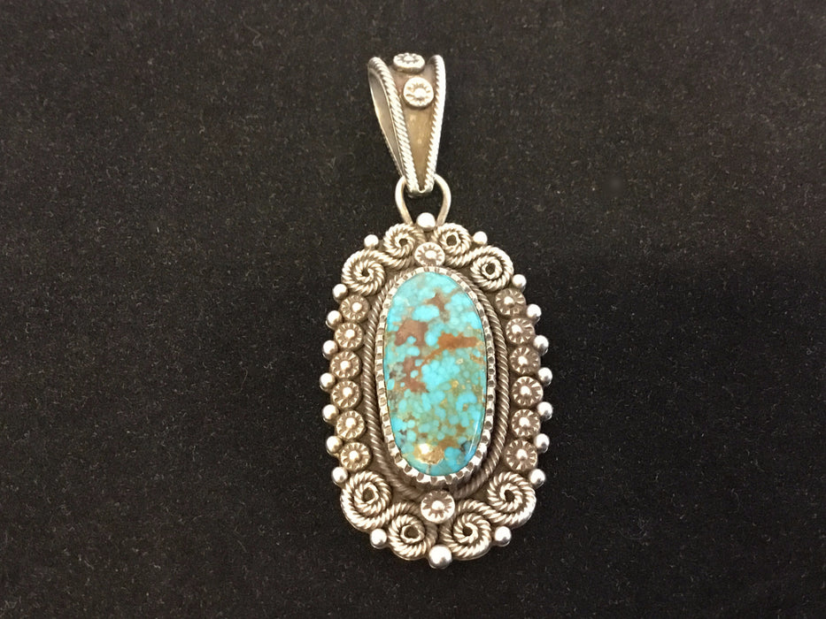 Candelaria Turquoise Pendant, by Ivan Howard