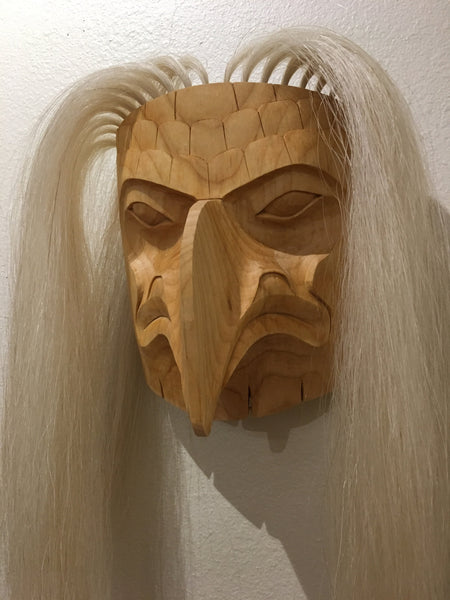 Eagle Mask, Northwest Coast Mask, by John P. Wilson, Native Art at Raven Makes Gallery