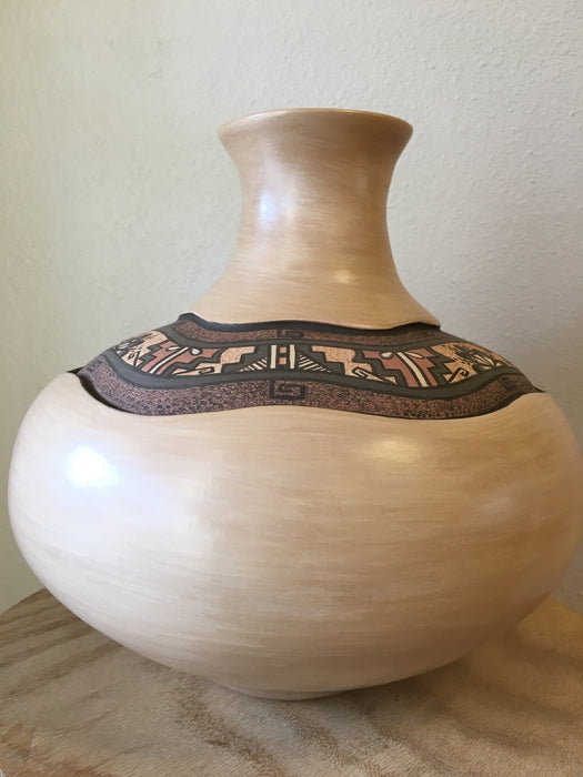 Jemez Polychrome Pottery Vase, by BJ Fragua