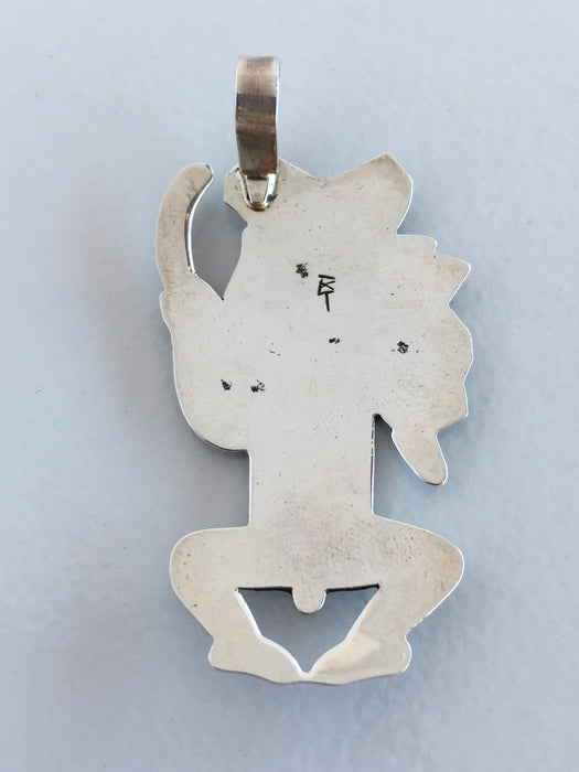Silver Overlay Pendant, by Berra Tawahongva