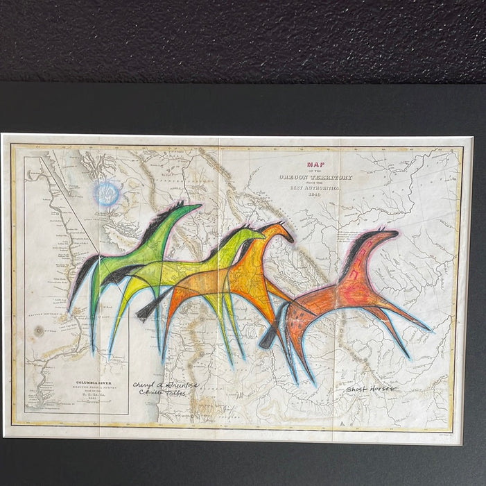 Ghost Horses, 1849 Pacific NW, Cheryl Grunlose, Colville Tribes