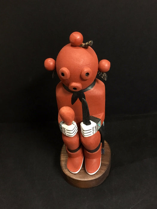 Sitting Mud Head Kachina, by Wilmer Kaye