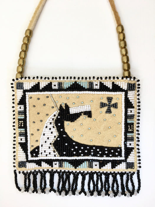 Black Star Horse Beaded Bag, by Jackie L. Bread