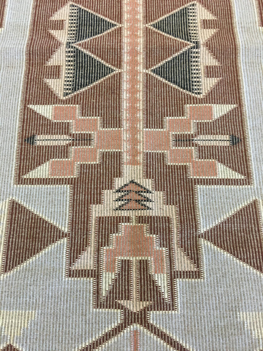 Raised Outline Butterfly Motif Navajo Rug, by Rita Nez